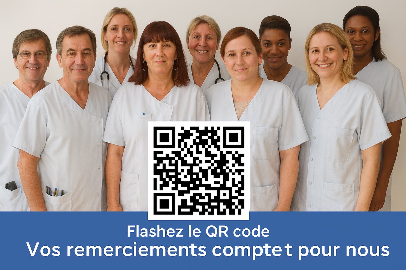 Équipe de soignants à l'hôpital, la reconnaissance comme levier de fidélisation