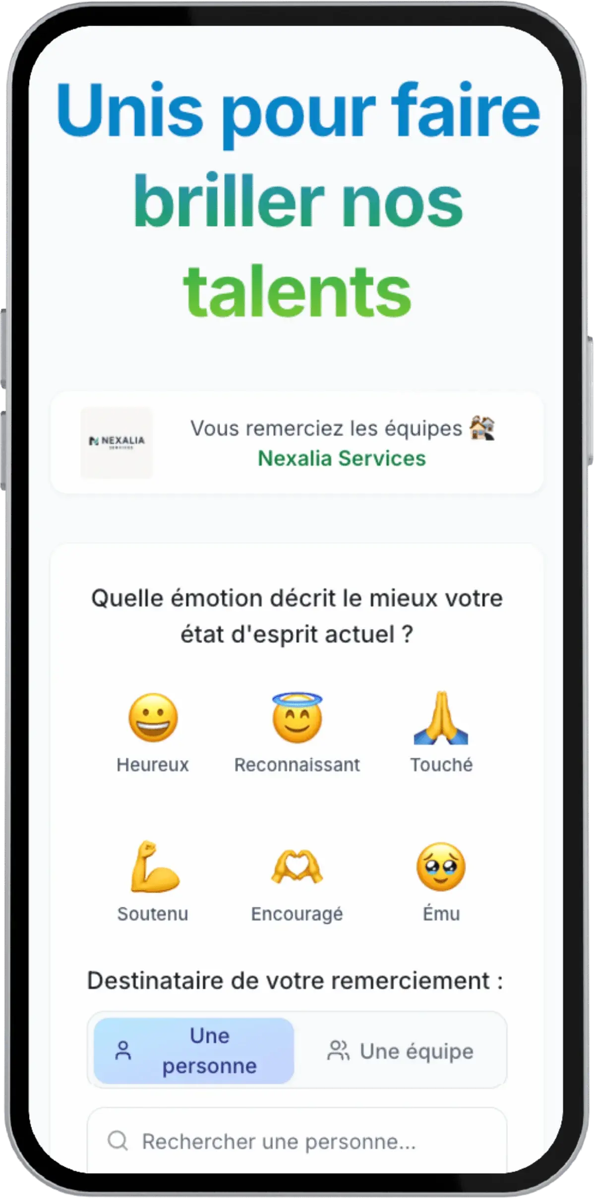 La reconnaissance à portée de main, sur mobile