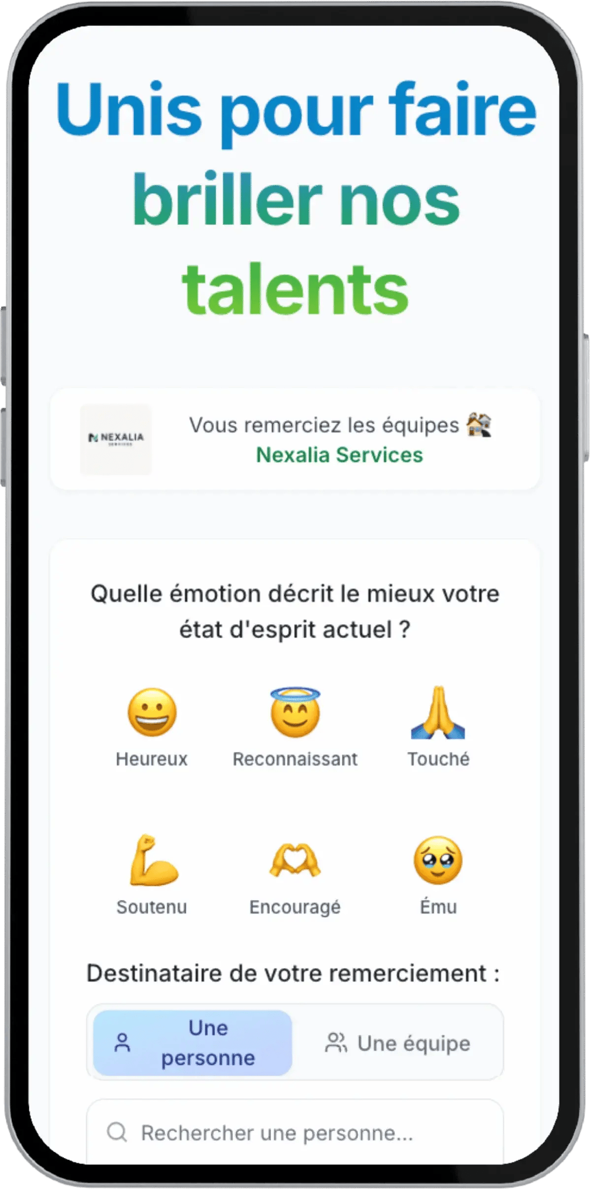 L'application Listen Leon sur téléphone