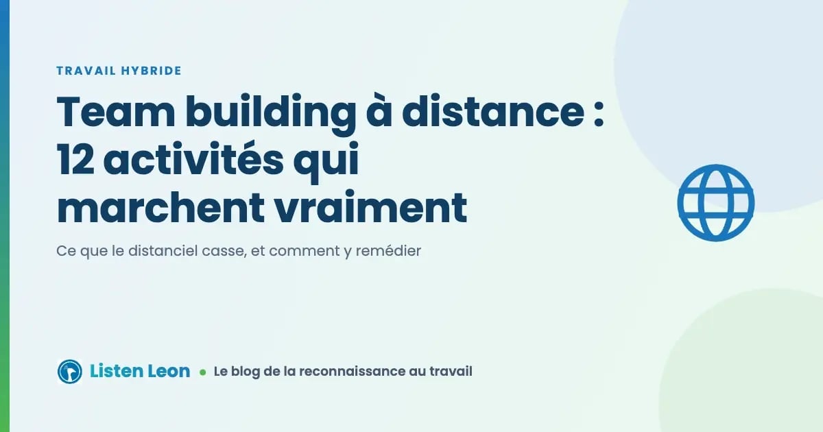 Team building à distance : 12 activités qui marchent