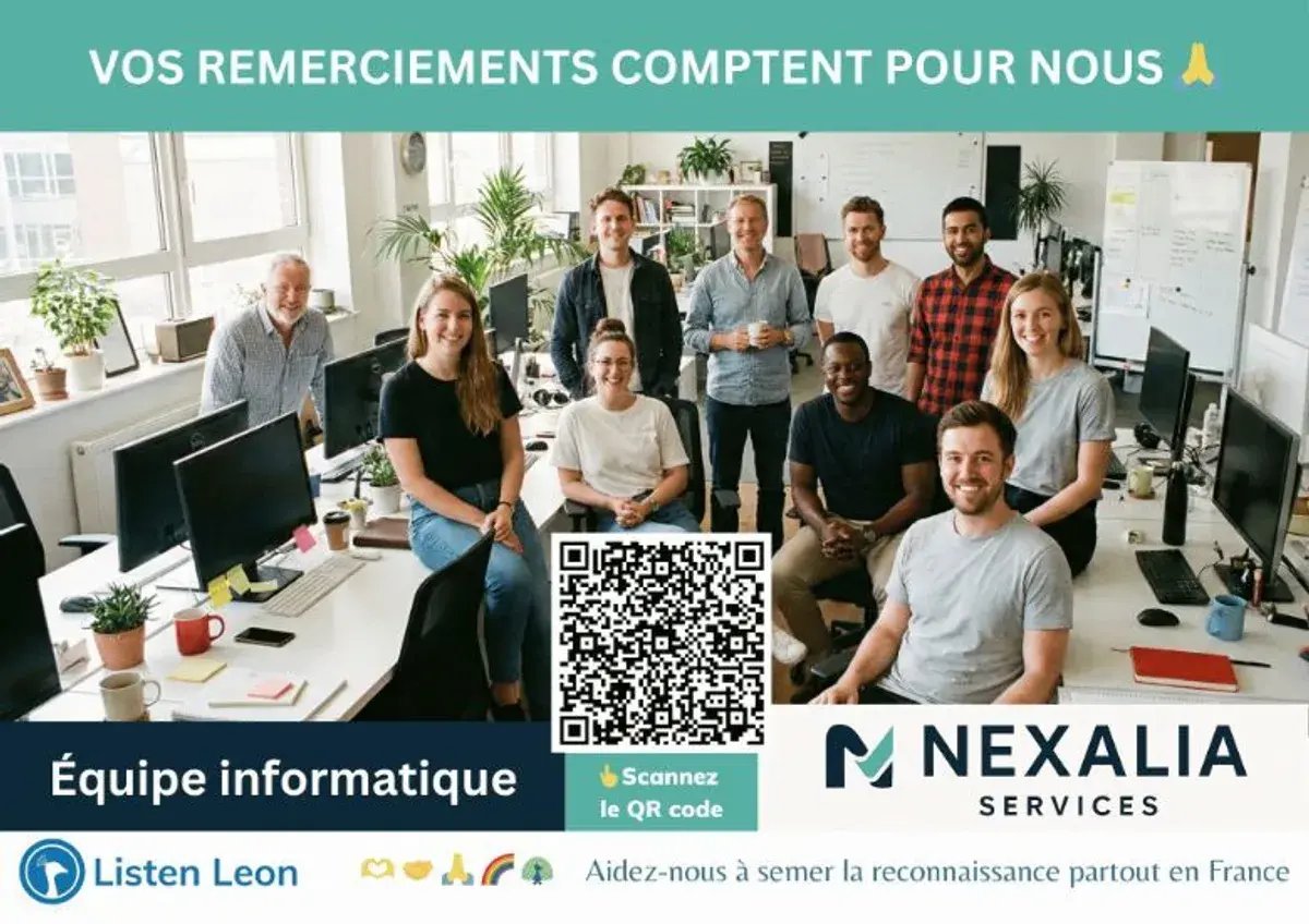Companies: colleagues thank each other