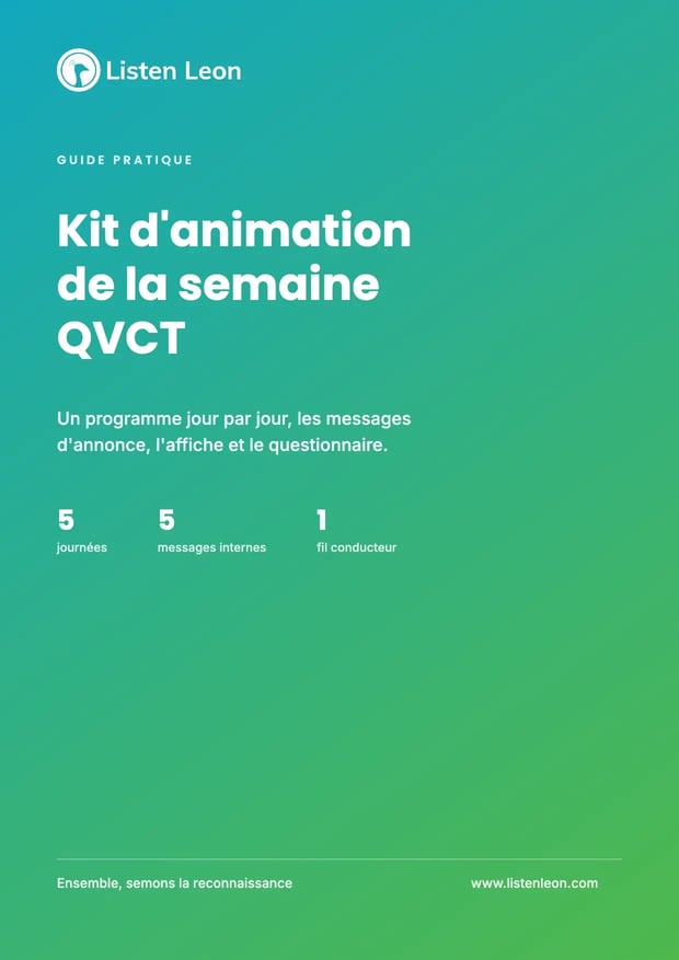 Kit Listen Leon d'animation de la semaine QVCT