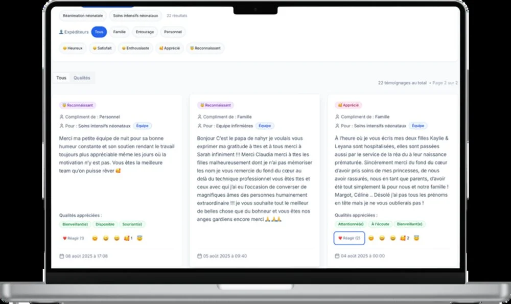 La plateforme Listen Leon affichée sur un ordinateur